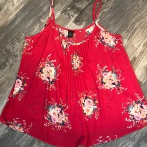 TORRID Pink Pintucked Tank Top size 2